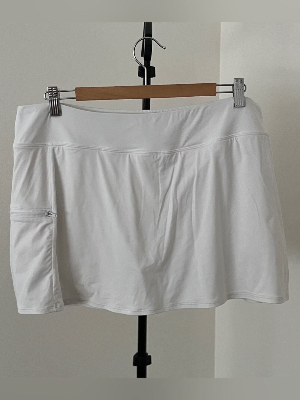 🤍 Beach House 'Emma' White Swim Skort Built In Shorts Zip Pocket | Size 16